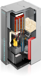 Granulu apkures katli CentroPelet ZVB 16-32kW